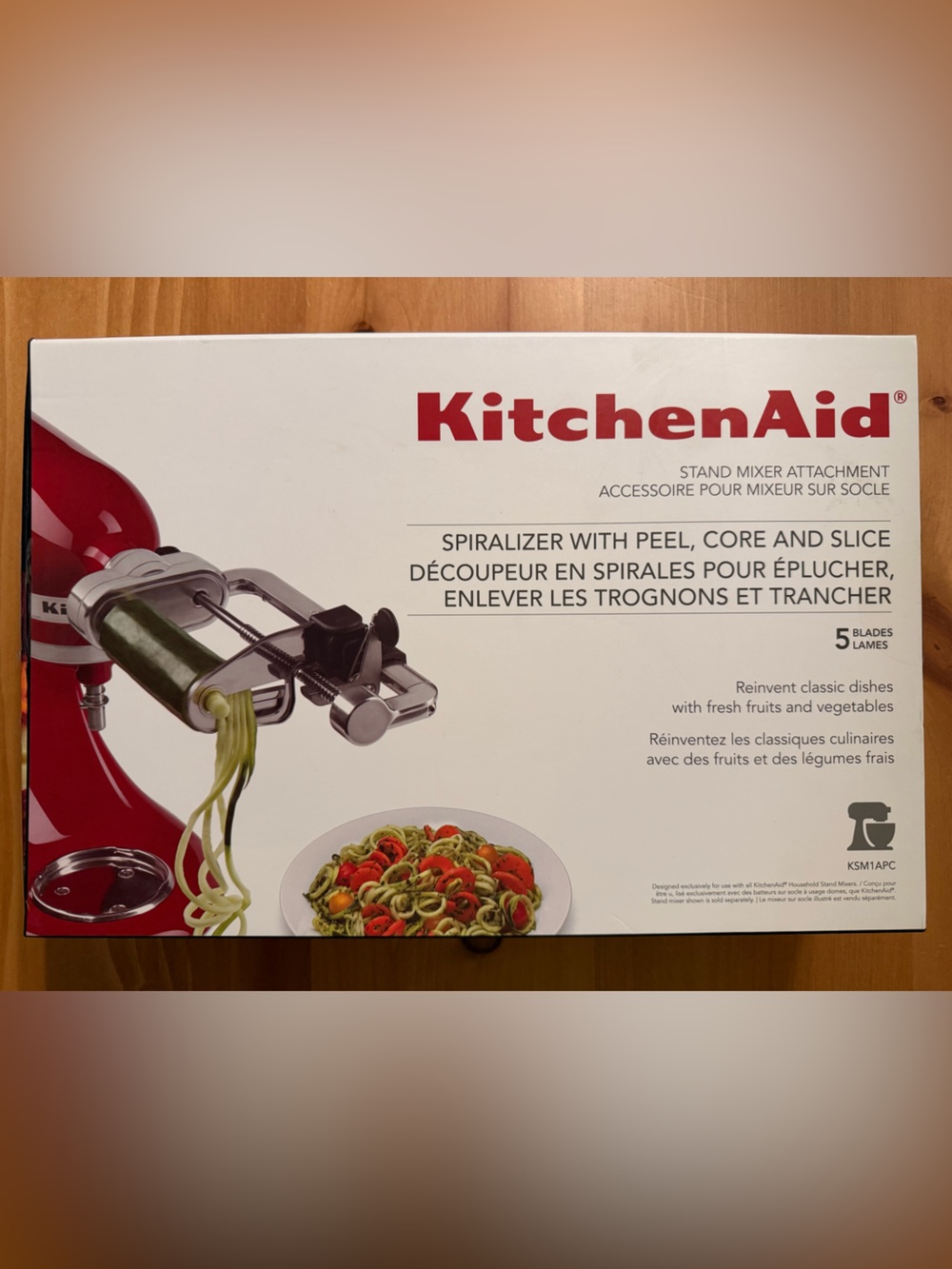 KitchenAid Stand Mixer Attachment: 5-Blade Spiralizer with Peel, Core, Slice